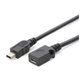 Кабель переходник SUNROZ конвертер Mini USB Male - Micro USB Female (A-48546) - изображение 1