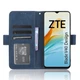 Чехол Deexe Wallet Stand для ZTE Blade V40 Design - Blue - изображение 3