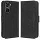 Чехол-книжка с кармашками Deexe Wallet Stand для ZTE Blade V40 Design - Black - изображение 1