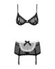 Еротичний костюм покоївки Obsessive Maidme set 5pcs чорно-білий L/XL - зображення 5