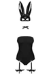 Эротический костюм кролика Obsessive Bunny costume черный L/XL - изображение 3