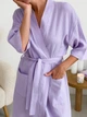 Халат женский COSY кимоно из муслина 2XL лавандовый M12 - изображение 8