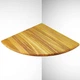 Полиця навісна кутова Wood Wedge конусна 40х40х2 Ясень натуральний (100050) - зображення 2