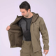 Куртка тактическая Eagle Soft Shell JA-01-0 с флисом Olive Green 4XL - изображение 5