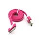 Кабель FROM FACTORY USC для Apple разные цвета USB/30mm/1м Малиновый - изображение 1