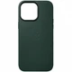 Чохол Leather Case для Apple iPhone 14 Pro (Dark Green) - зображення 1