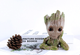 Цветочный горшок кашпо Primo Грут Groot для цветов и канцелярии (GR-01) Primo GR-01 серый - зображення 3