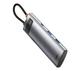 Мультипортовий адаптер Baseus Metal Gleam Series 7-in-1 Multifunctional Type-C Hocking Station Gray WKWG020113 - зображення 4