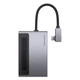 Адаптер USB Хаб Baseus Magic Multifunctional Type-C HUB with Retractable Clip Standard Edition CAHUB-DA0G - изображение 4