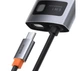 Адаптер USB Хаб Baseus Metal Gleam Series 6-in-1 Multifunctional Docking Station Gray CAHUB-CW0G - изображение 5