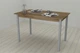 Стол кухонный Ferrum-decor Бенита 75x120x80 Серый ДСП Дуб Таверна 16мм (BEN0062) - изображение 3