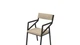 Стілець Kaito Ferrum-decor 880х490х615мм Чорний, тканина піщано-сірий 23 (KAY006) - зображення 1