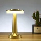 Настольная аккумуляторная LED лампа 1800 mAh 2W 2000-6500K USB золотая - изображение 5