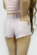 Джинсовые шорты с низкой посадкой Pull & Bear 5696/300/621 сиреневые M - изображение 4