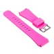 Силиконовый ремешок Watchbands для Samsung Gear S3 / Samsung Galaxy Watch 46mm Silver - розовый (WB001PINK) - изображение 4
