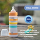 Пляшечка для годування пластикова Chicco Well-Being Colors з силіконовою соскою 4м+ 330 мл Помаранчева (28637.31) - зображення 6