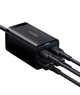 Зарядное устройство для Baseus GaN 3 Pro 2xUSB 2xType-C 65W в комплекте кабель Type-C (CCGP040101) Черный - изображение 5