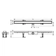 Трап линейный для душа HANSGROHE RainDrain Compact 900мм сатин 56169000 - изображение 2