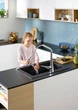 Мойка для кухни HANSGROHE гранитная S510-F660 770x510мм прямоугольная врезная без сифона черная 43313170 - изображение 6