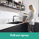 Cмеситель для кухни с выдвижной лейкой HANSGROHE Talis M54&sBox черный латунь 72809670 - изображение 5