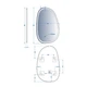 Зеркало в ванную DEVIT Style 82.8x52.8см c подсветкой овальное 5415080 - изображение 2