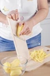 Шинковка деревянная широкая для картошки фри 32х11 см - изображение 4