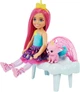 Игровой набор с куклой Барби Челси Дримтопия с качелей-беседкой Barbie Dreamtopia Chelsea Playset with Cloud-Themed Gazebo Swing (HLC27) - изображение 4