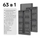 Набор отверток 63 в 1 Kit Bits магнитных прецизионных для ноутбука, телефона, очков и игрушек - изображение 1