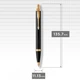 Ручка шариковая Parker IM Black GT BP Трезубец 22032_TR - изображение 3