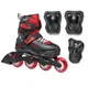 Ролики з захистом Rollerblade Fury Combo Black/Red розмір 29-33 (rb203) - зображення 1