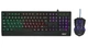 Клавиатура игровая мембранная с мышкой и подсветкой UKC Zeus M-710 LED Black/Черная - изображение 1