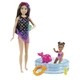 Ігровий набір з ляльками Barbie Няня Барбі Басейн GRP39 (887961909609) - зображення 1
