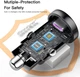 Автомобильное зарядное устройство Essager Gyroscope Mini Charger USB-A + Type-C 45W Blue (ECCAC45-TL03-Z) - изображение 4