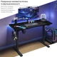 Стол с электрорегулировкой высоты RZTK eDesk RGB Carbon 2 1200 х 600 мм - изображение 9