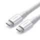 Кабель Type-C-Type-C Ugreen US300 QC 4.0 5A 2m White (60552) - изображение 1