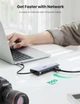 Концентратор USB Type-C Ugreen CM179 3xUSB 3.0 + HDMI + VGA + RJ45 1000M Ethernet + Cardreader + 3.5 мм, Gray (80133) - изображение 5