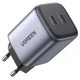 СЗУ Ugreen CD294 GaN 2Type-C PD 45W 3A Gray (90573) - зображення 1
