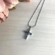 Серебряный крестик с мистик топазом 4.06ct (2007838) - изображение 2