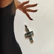Серебряный крестик с топазом Лондон Блю 1.13ct (2092551) - изображение 5