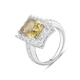 Срібна каблучка з цитрином nano 4.18ct, вага виробу 4,85 гр (2117353) - зображення 1