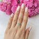 Серебряное кольцо с емаллю, вес изделия 1,66 гр (2143635) - изображение 5
