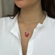 Серебряное колье с кораллом, вес изделия 3,99 гр (2131823) - изображение 5