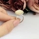 Серебряное кольцо с натуральным перламутром, вес изделия 6,71 гр (2082873) - изображение 3