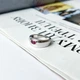 Срібна каблучка з натуральним рубіном 0.4ct, вага виробу 5,29 гр (2140450) - зображення 2