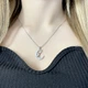 Серебряная подвеска с фианитами (2109723) - изображение 4