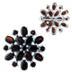 Серебряная брошка с натуральным гранатом 7.082ct (1914137) - изображение 1