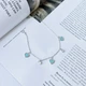 Серебряный браслет с фианитами, емаллю, вес изделия 2,91 гр (2143628) - изображение 3