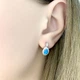 Серебряные серьги с опалом 0.325ct (2075134) - изображение 3