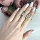 Серебряные серьги с натуральным сапфиром 3.834ct, изумрудом, рубином (2076018) - изображение 2