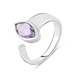 Срібна каблучка з натуральним аметистом 1.517ct, вага виробу 3,38 гр (2108870) - зображення 1